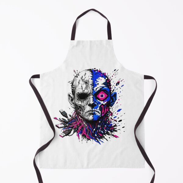 Item preview, Biomechanical Humanoid Data Crash Techwear Aesthetic Skull designed and sold by chattsuede.