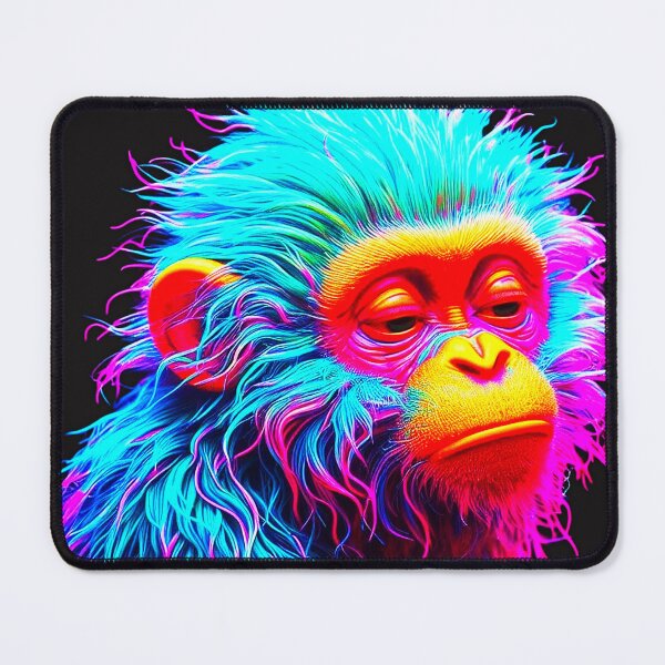 Item preview, Neon Synth-Ape - Volumetric Cyber Primate designed and sold by A E S T H E T A T A G.