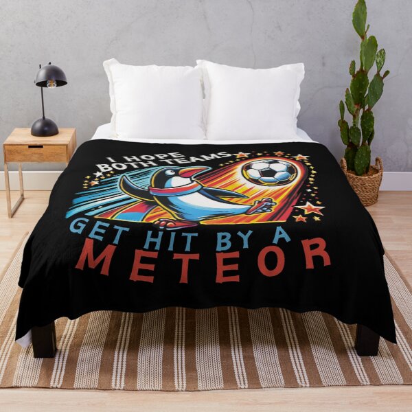 Item preview, I Hope Both Teams Get Hit By A Meteor Funny Soccer designed and sold by SkymarArt.