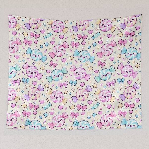 Item preview, Kawaii Swirl Candy Pastel Sweet Pattern designed and sold by Soft Berry Studio.