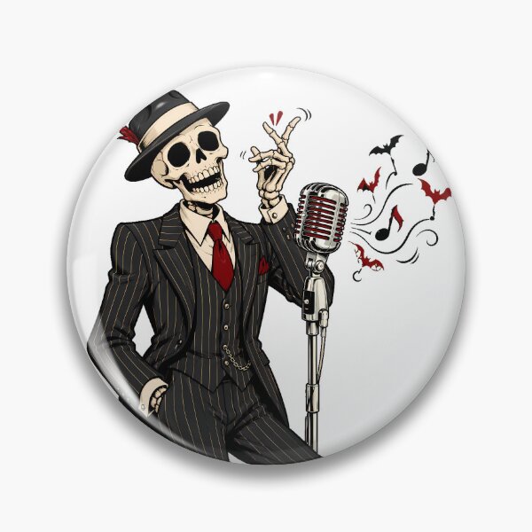 Item preview, Goth Skeleton Jazz Singer Spooky Crooner Suit designed and sold by chattsuede.