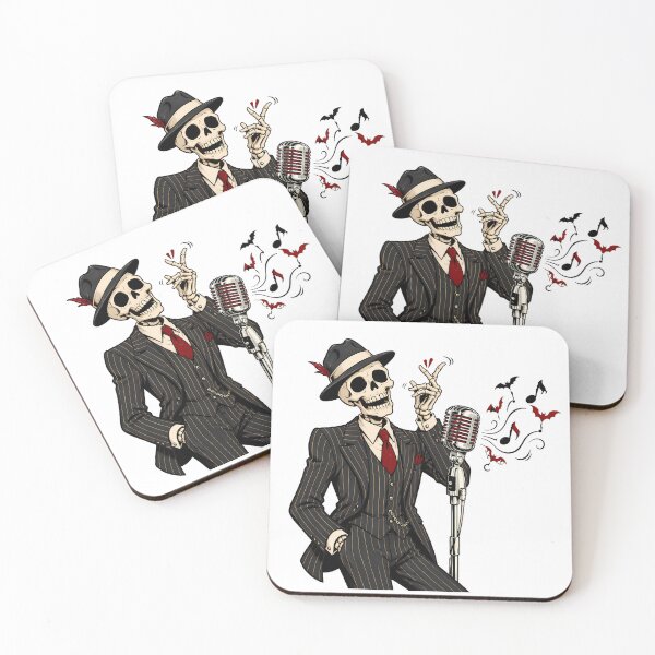 Item preview, Goth Skeleton Jazz Singer Spooky Crooner Suit designed and sold by chattsuede.