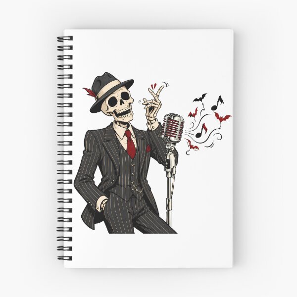 Item preview, Goth Skeleton Jazz Singer Spooky Crooner Suit designed and sold by chattsuede.