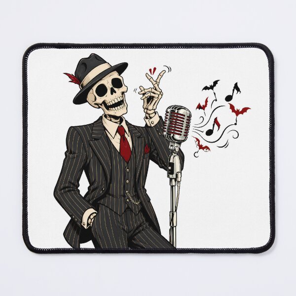 Item preview, Goth Skeleton Jazz Singer Spooky Crooner Suit designed and sold by chattsuede.