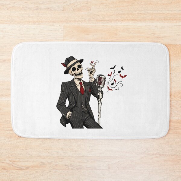 Item preview, Goth Skeleton Jazz Singer Spooky Crooner Suit designed and sold by chattsuede.