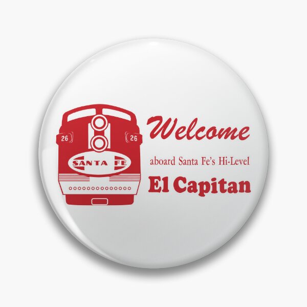 Item preview, Welcome Aboard the El Capitan - Red and White designed and sold by Trains-and-Rail.