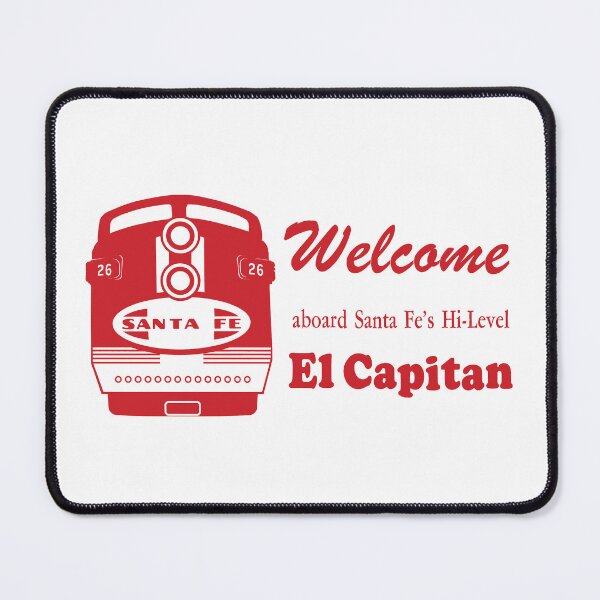 Item preview, Welcome Aboard the El Capitan - Red and White designed and sold by Trains-and-Rail.