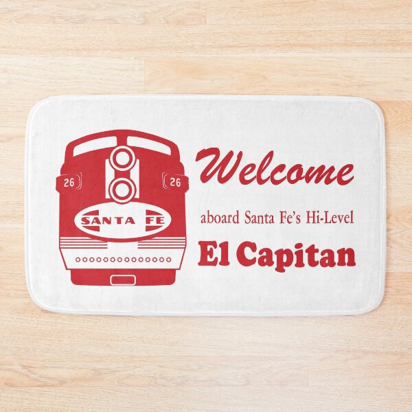 Item preview, Welcome Aboard the El Capitan - Red and White designed and sold by Trains-and-Rail.
