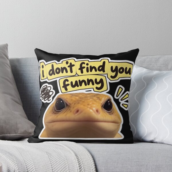 Item preview, I don’t find you funny - grumpy lizard designed and sold by MileAMinBrain.
