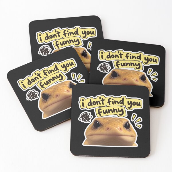 Item preview, I don’t find you funny - grumpy lizard designed and sold by MileAMinBrain.