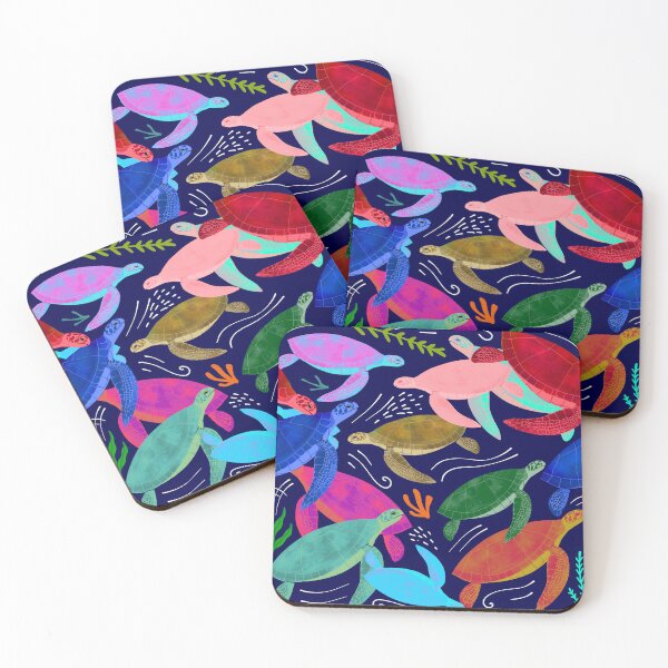 Item preview, Colorful Sea Turtles Pattern designed and sold by Mermaid-set.