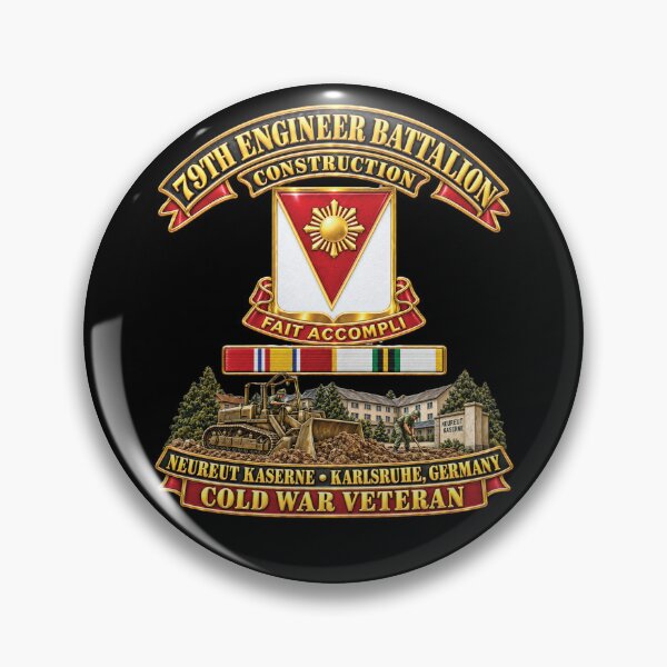Item preview, 79th Engineer Battalion - Construction - Neureut Kaserne, Karlseuhe, Germany, Cold War SVC - 3D - Enhanced designed and sold by Military Insignia Products.