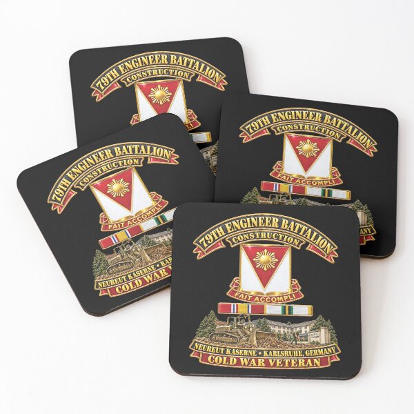 Item preview, 79th Engineer Battalion - Construction - Neureut Kaserne, Karlseuhe, Germany, Cold War SVC - 3D - Enhanced designed and sold by Military Insignia Products.