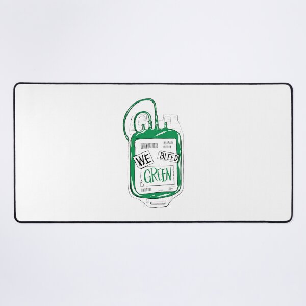 Item preview, We Bleed Green Inspirational Sports and Team Spirit Design designed and sold by asnami.