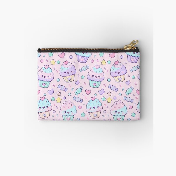 Item preview, Kawaii Cotton Candy Cupcake Pastel Pattern designed and sold by Soft Berry Studio.