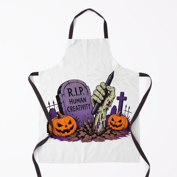 Item preview, RIP Human Creativity Digital Creator Zombie Halloween designed and sold by chattsuede.