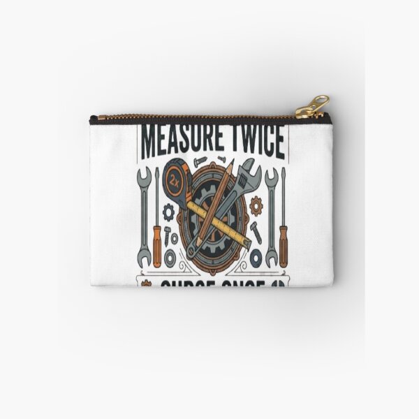 Item preview, Measure Twice Curse Once Funny Tradesman Electrician Gift designed and sold by ArtsyElegance4U ⭐⭐⭐⭐⭐.