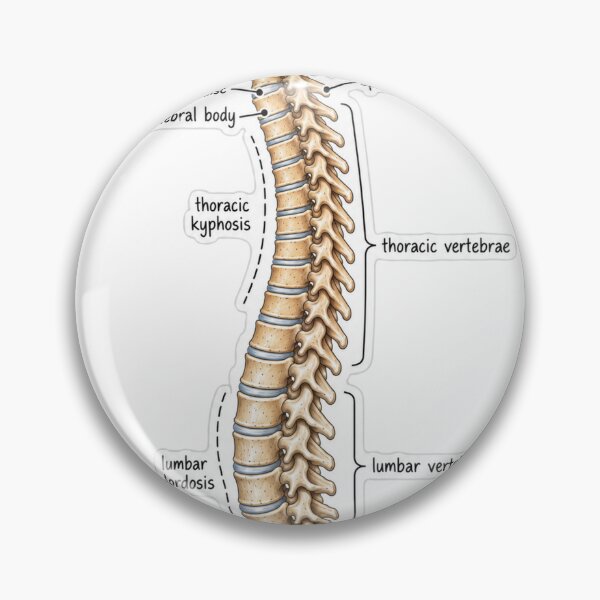Item preview, Anatomy Vertebral Column Physical Therapy Sticker designed and sold by isokinetic.