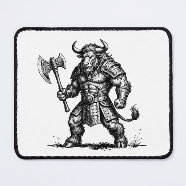 Item preview, Vintage comic Minotaur high contrast art designed and sold by MemoryZoneOfficial.