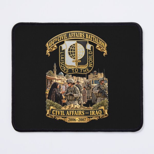 Item preview, 414th Civil Affairs Battalion - DUI - Iraq - 2006 - 2007 - 3D - Enhanced designed and sold by Military Insignia Products.