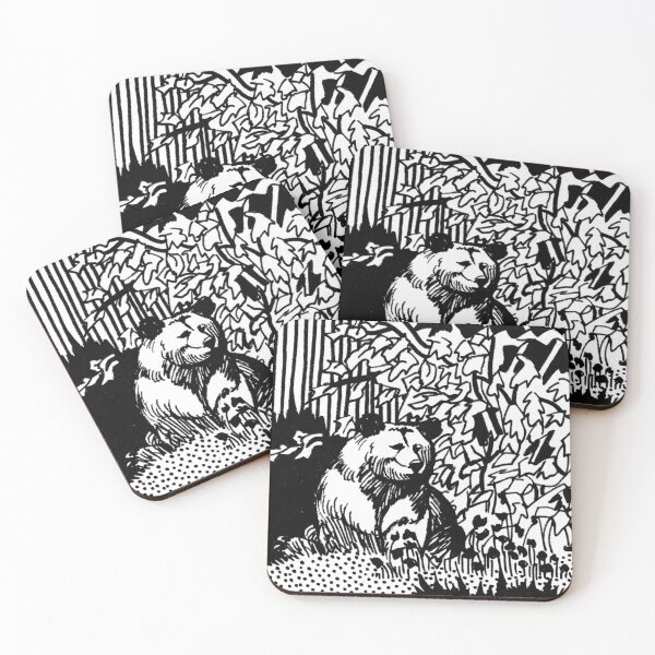 Item preview, Friendly bear in the forest designed and sold by Antje Wauer.
