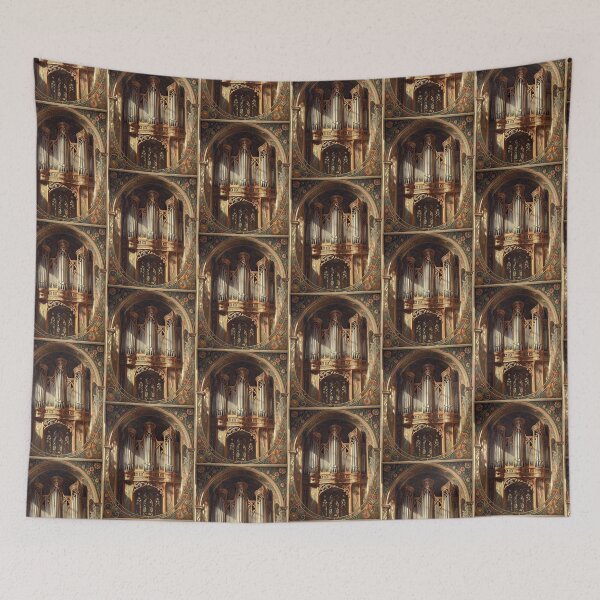 Item preview, Grand Pipe Organ in Art Nouveau Cathedral Frame designed and sold by pinkal.