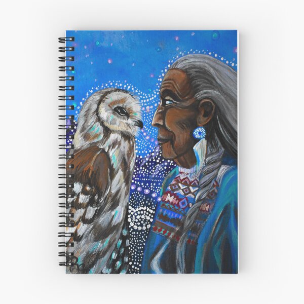 Item preview, Wise Woman and Owl Under Night Sky designed and sold by Rachel  Blackwell.