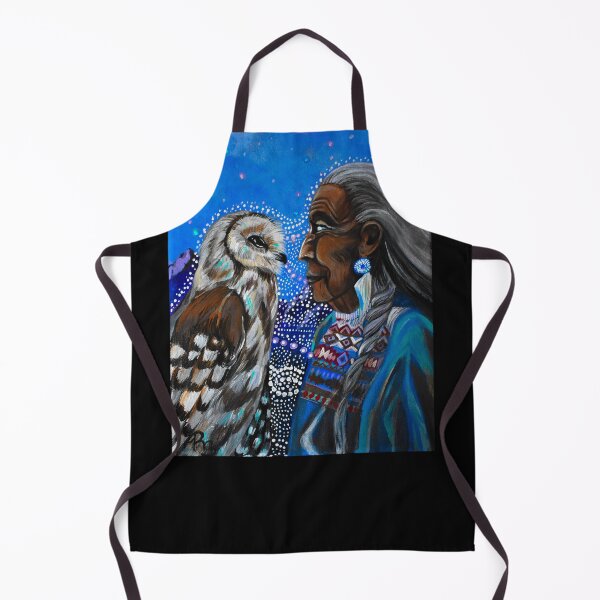 Item preview, Wise Woman and Owl Under Night Sky designed and sold by Rachel  Blackwell.