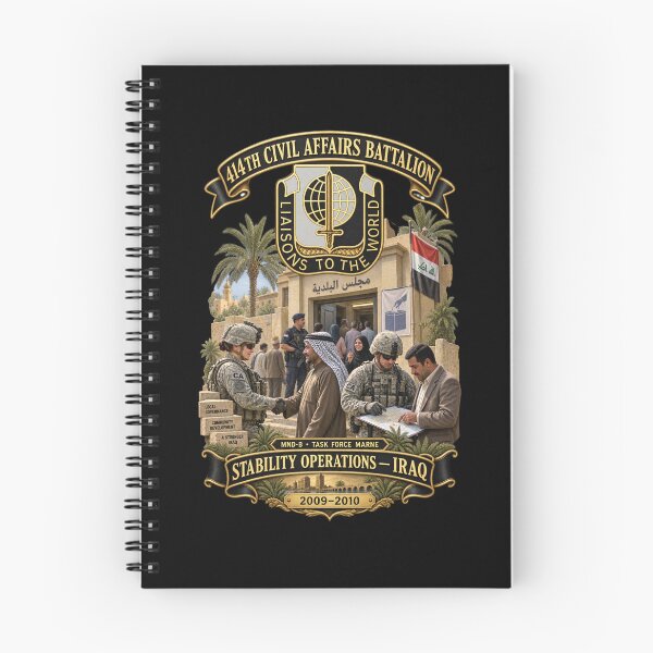 Item preview, 414th Civil Affairs Battalion - DUI - Stability Operations - Iraq - 2009 - 2010 - 3D - Enhanced designed and sold by Military Insignia Products.