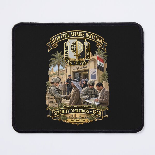 Item preview, 414th Civil Affairs Battalion - DUI - Stability Operations - Iraq - 2009 - 2010 - 3D - Enhanced designed and sold by Military Insignia Products.