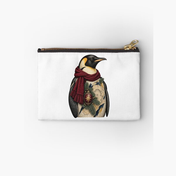 Item preview, Emperor penguin guards a starry Christmas ornament designed and sold by TaruHonu.