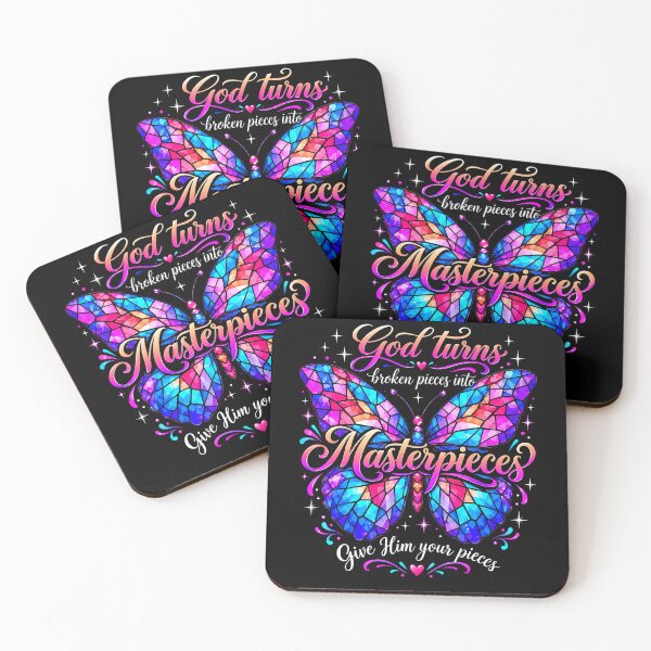 Item preview, God Turns Broken Pieces Into Masterpieces Butterfly Faith designed and sold by smiadraspi.
