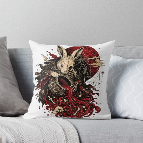 Item preview, Gothic Occult Celestial Rabbit Blood Moon Witchcore designed and sold by chattsuede.