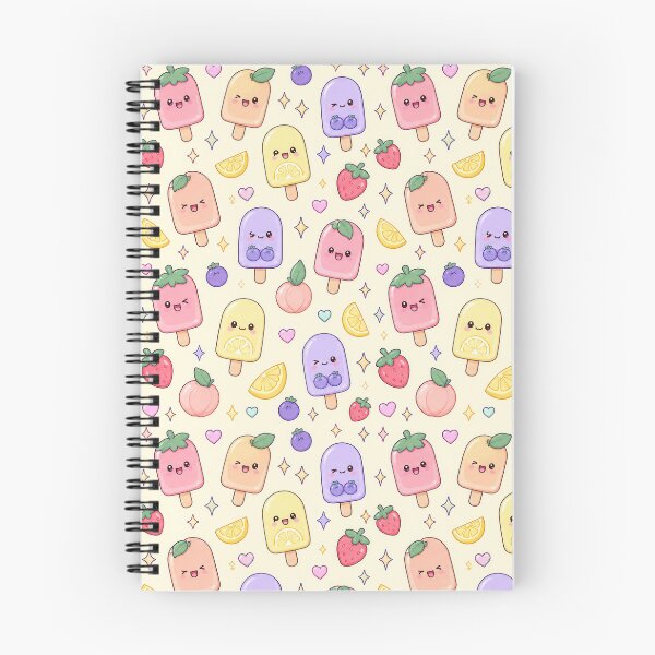 Item preview, Kawaii Fruit Popsicle Pastel Pattern designed and sold by Soft Berry Studio.