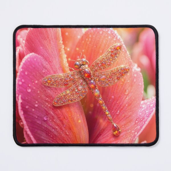 Item preview, Coral tulip and jeweled dragonfly designed and sold by KingsArtworx 2.