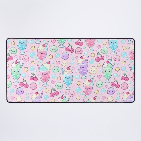 Item preview, Kawaii Ice Cream Float Pastel Pattern designed and sold by Soft Berry Studio.