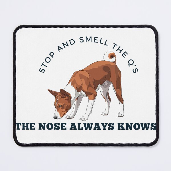 Item preview, Basenji Scentwork The Nose Always Knows designed and sold by Mop Dog Designs.
