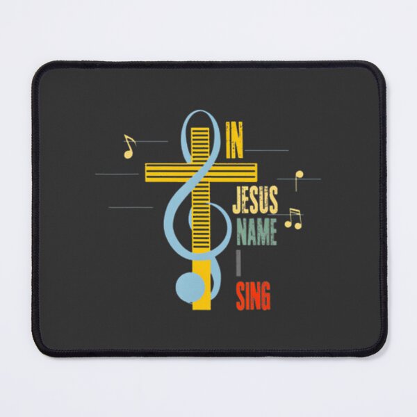 Item preview, In Jesus Name I Sing Vintage Music Note Cross Design designed and sold by mandacek.