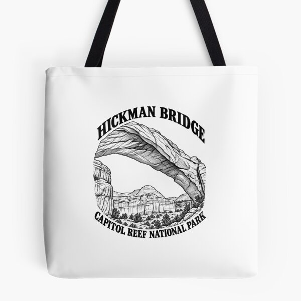 Item preview, Hickman Bridge • Capitol Reef National Park Utah Line Art designed and sold by Tee Visions.