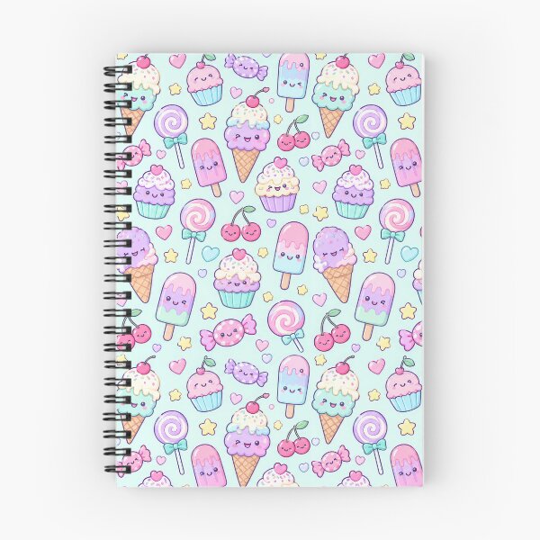 Item preview, Kawaii Sweet Treat Party Pastel Pattern designed and sold by Soft Berry Studio.
