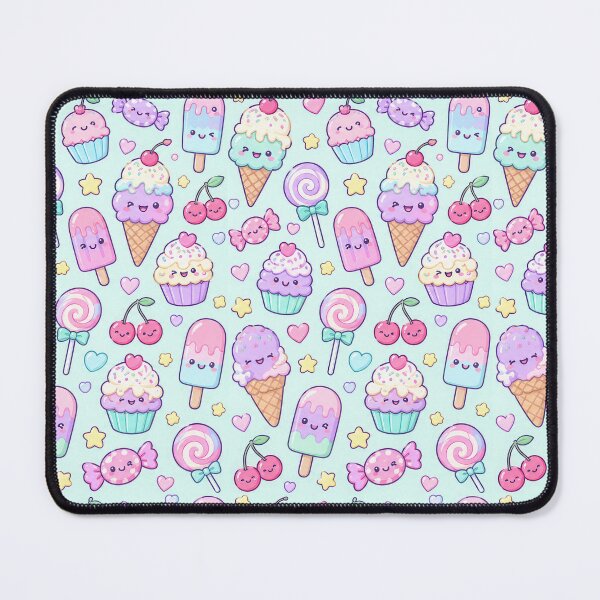 Item preview, Kawaii Sweet Treat Party Pastel Pattern designed and sold by Soft Berry Studio.