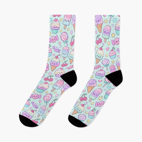 Item preview, Kawaii Sweet Treat Party Pastel Pattern designed and sold by Soft Berry Studio.