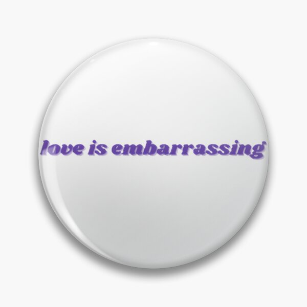 Item preview, Love Is Embarrassing - Playful Romantic Quote Design designed and sold by mandacek.