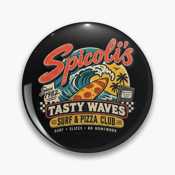 Item preview, Spicoli’s Tasty Waves Surf & Pizza Club designed and sold by OriginalGamer55.