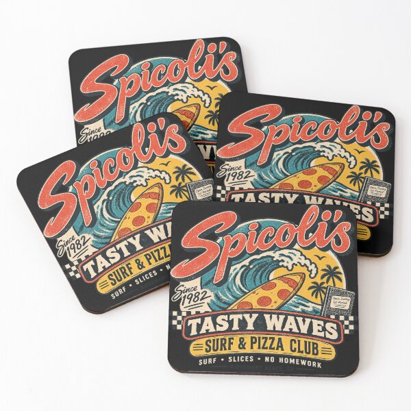 Item preview, Spicoli’s Tasty Waves Surf & Pizza Club designed and sold by OriginalGamer55.