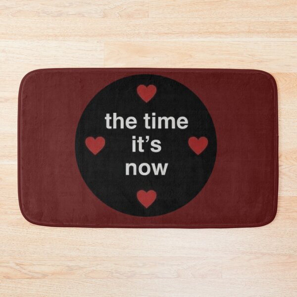 Item preview, The Time It's Now Red Hearts Typography Design designed and sold by MaRCAStro.