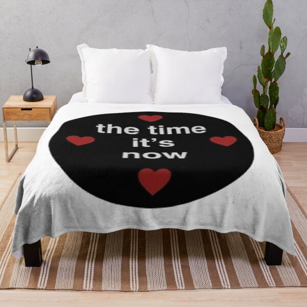 Item preview, The Time It's Now Red Hearts Typography Design designed and sold by MaRCAStro.