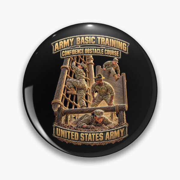 Item preview, Army - Army Basic Training - Confidence Obstacle Course - Version 2 - 3D - Enhanced designed and sold by Military Insignia Products.