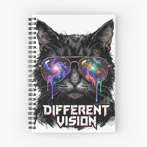 Item preview, Different Vision Cool Rocker Cat Neon Sunglasses designed and sold by VisualVerseLab.