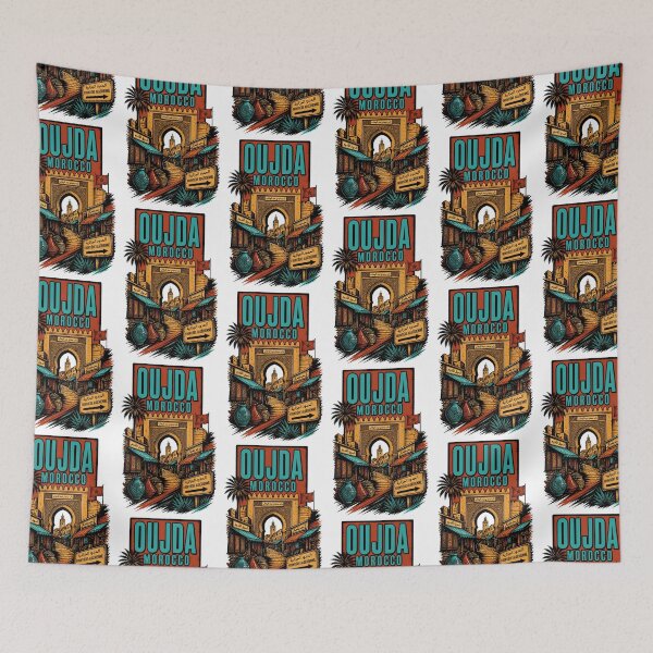 Item preview, Oujda Morocco Vintage Travel Tourism designed and sold by TravelersGems.